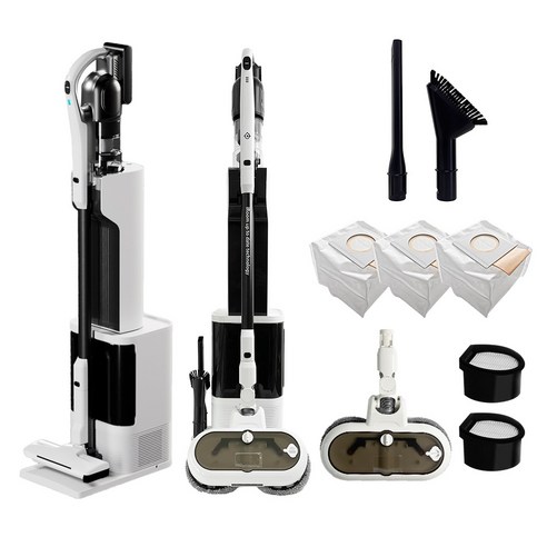 최신형 차이슨 AI 자동 충전 먼지 비움 올인원 스마트 타워 무선청소기 - 스틱청소기 상품 이미지