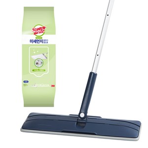 스카치브라이트 올터치 더블액션 막대걸레 + 정전기청소포 60매, 1세트