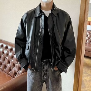 스타일닥터 남성 자켓 가죽 비즈니스 캐주얼 자켓 숏 기장 봄가을 시즌 신상품 오토바이 라이더 재킷