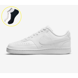 [국내매장] 나이키 운동화 코트 비전 로우 스니커즈 여성 남성 발편한 신발 JCUBE 키링증정