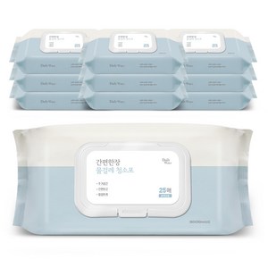 데일리워터 간편한장 물걸레 청소포 캡형 25매