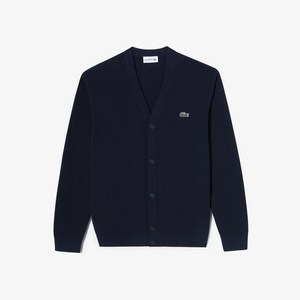 매장정품 LACOSTE 라코스테 남성 링스링스 베이직 V넥 가디건 (AH986E-55GO-423) 1077327