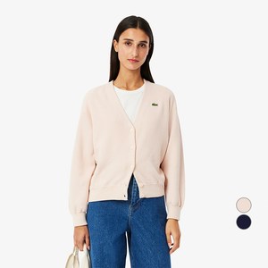 라코스테 여성용 링스링스 면 가디건