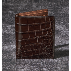더퀴르 남자 악어가죽 중지갑 명품 남성 지갑