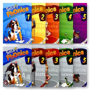 [지구돋이 책갈피 증정] [N/E] 스마트 파닉스 Smart Phonics 1-5 SB+WB 세트 (전10권) 이퓨쳐