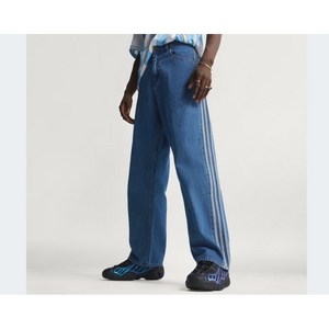 아디다스 파이어버드 아디컬러 남녀공용 데님 바지 한정판 KD1499