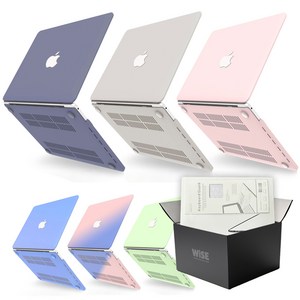 와이즈 맥북에어 13인치 컬러 케이스 구성품 세트 A2681(M2), 레몬, 1개