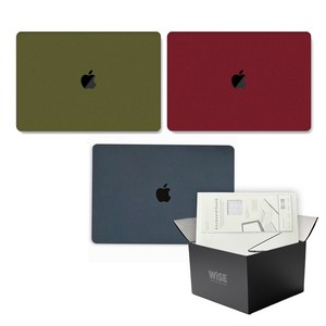 와이즈 맥북프로 14인치 러프 케이스 구성품 세트 A2992(M3) A2918(M3), 올리브그린, 1개