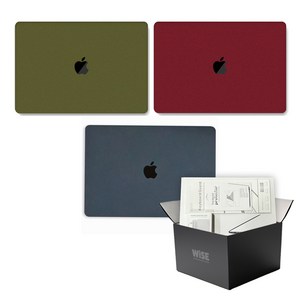 와이즈 맥북프로 14인치 M3 풀세트(러프 케이스 + 투명 키스킨 + 트랙패드 필름 + 어댑터 케이스) A2992 A2918(M3), 1개