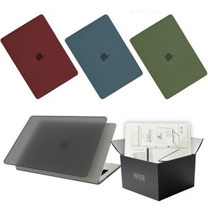 와이즈 맥북프로 14인치 M2 풀세트 (컬러매트케이스+투명키스킨+트랙패드필름+어댑터케이스) A2442(M1) A2779(M2), 1개