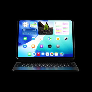 [풀 알루미늄 바디] 링크프로 아이패드 매직키보드 케이스 에어4 5 6 7세대 M2 프로3/4/5/6세대 11/12.9/13인치 블루투스 한글각인 백라이트 구조독 호환, 1개, 블랙