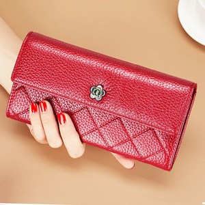 샤샤벨 카멜리아 고급 소가죽 장지갑 리얼 천연 가죽 여성 프리미엄 지갑