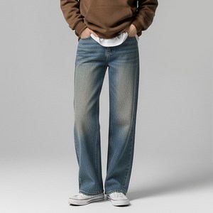 레몬소울 여성용 숏/기본/롱 기장 뒷밴딩 와이드 데님 팬츠