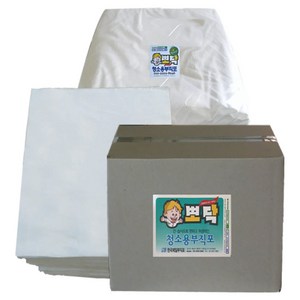 뽀닥 청소용부직포 물먹는 정전기용 물걸레 민무늬중형 400X300 1.80kg 한박스 대용량, 1개