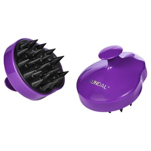 쿤달 스칼프 마사지 샴푸 브러쉬, 보라색, 1개